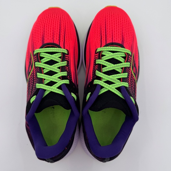 Women's Size 7 Saucony Guide 14 Running Shoes ViZiPRO - Coral Fade to Black - Picture 8 of 11